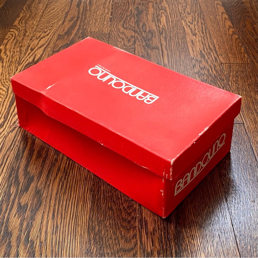 Bandolino Bollo Pumps Dark Red Kid Leather Clip-On Bows Italy Sz 8 *NIB*VTG*80s* - Picture 11 of 15